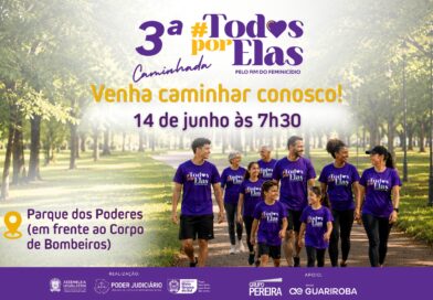 TJMS realiza 3ª Caminhada #TodosPorElas pelo Fim do Feminicídio