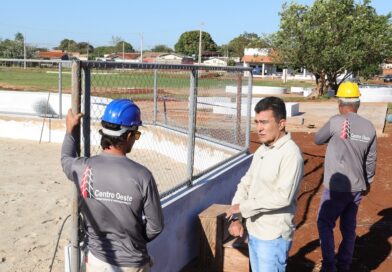 Dourados: Revitalização do Parque Victélio Pelegrini avança e obras chegam a 50% de execução