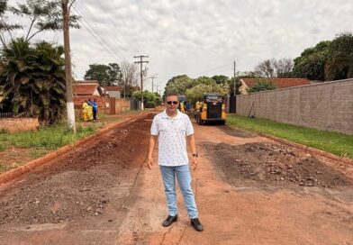 Agesul atende Inspetor Cabral e executa recuperação asfáltica no distrito de Panambi